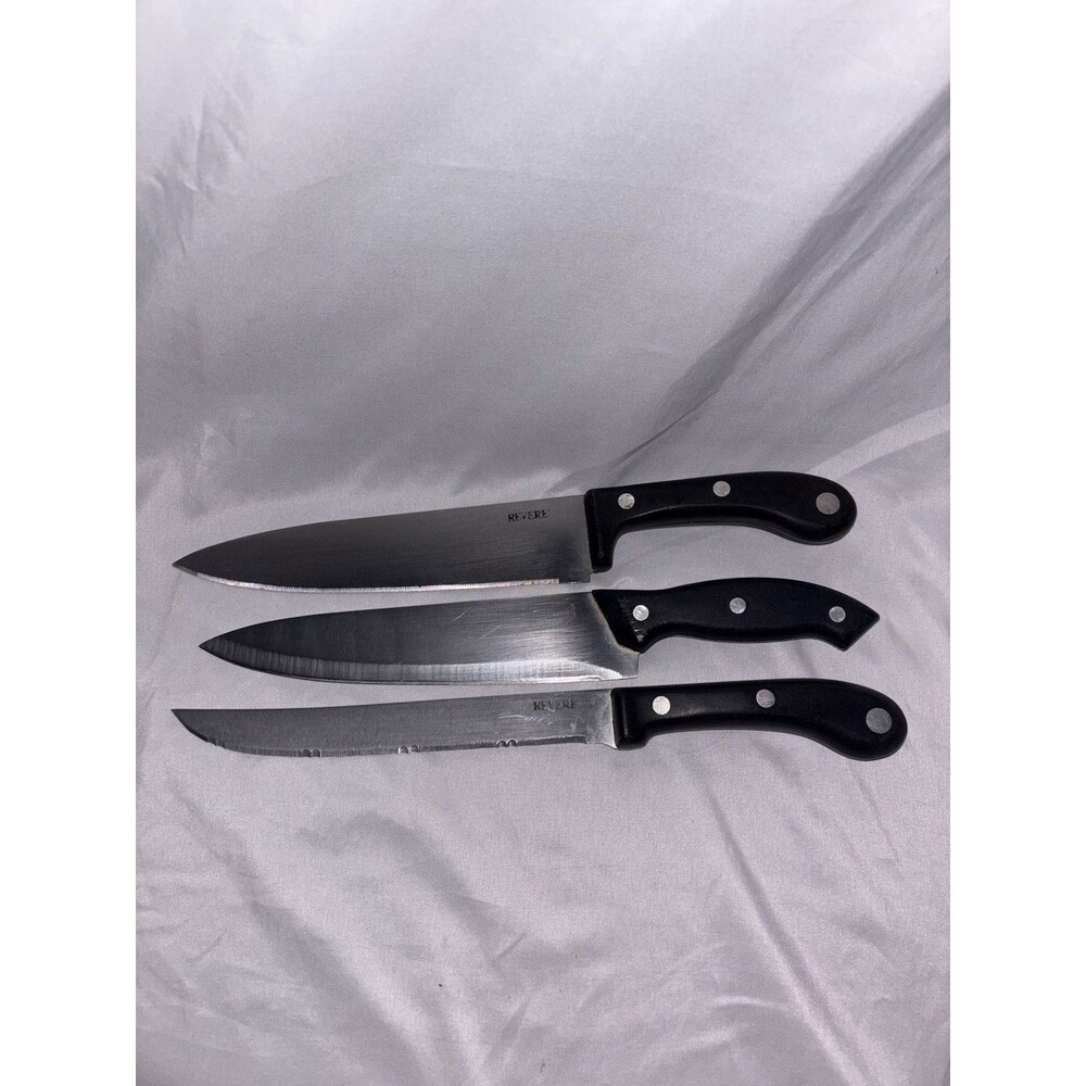 2 Revere 1 Unbranded Full Tang Lot of 3 Knives